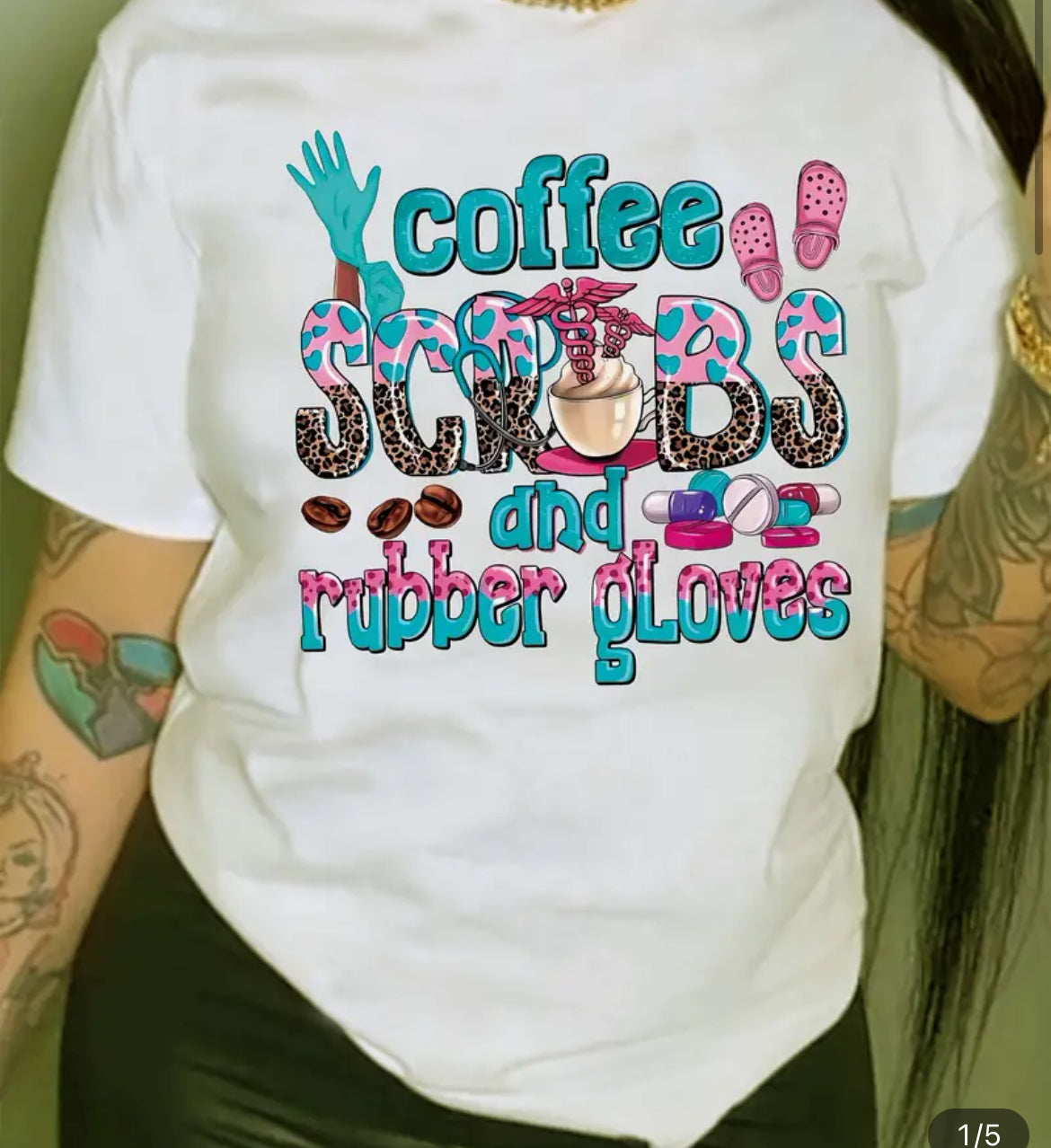 Coffee Scrubs and Rubber gloves Shirt