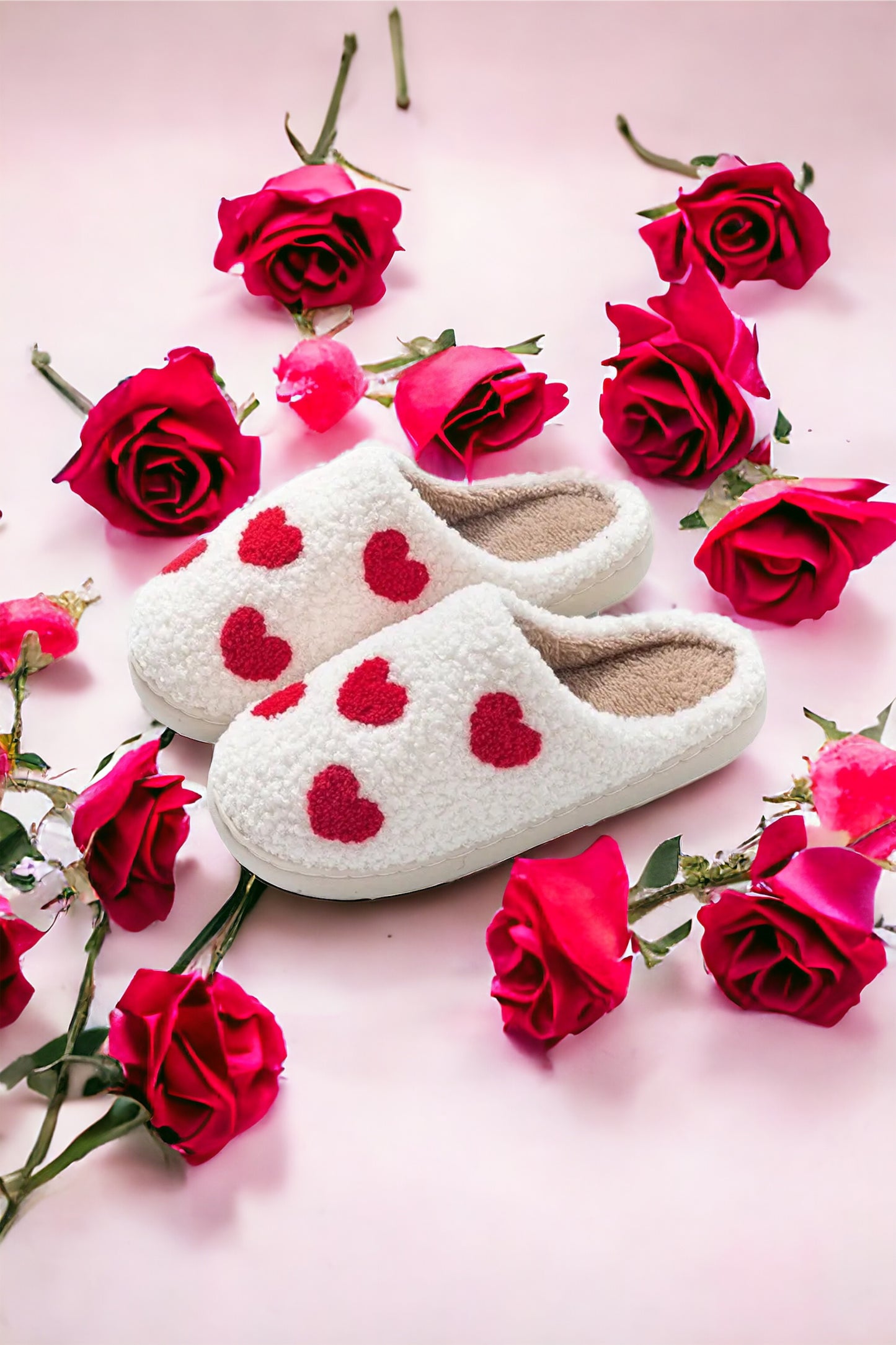 Cozy Heart Slippers For Her